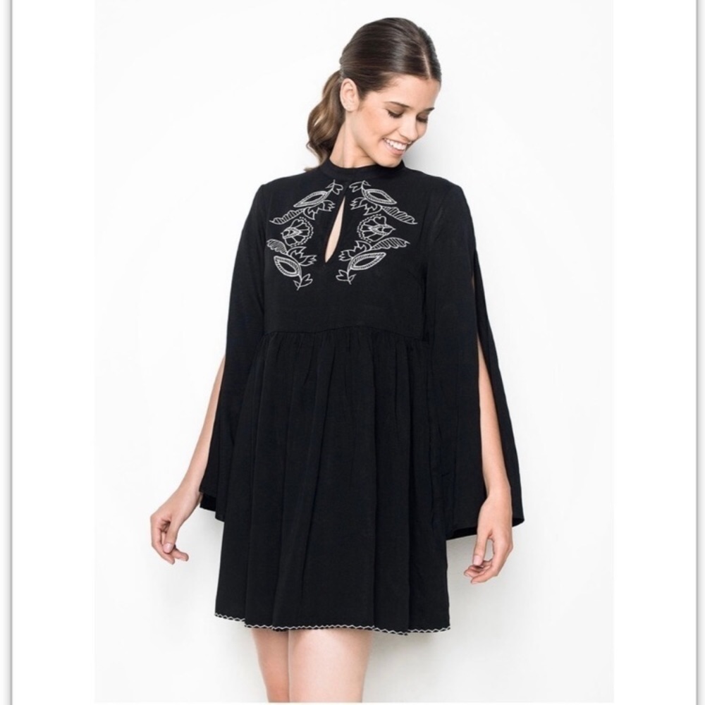MINKPINK black mock neck mini dress.  Size Small